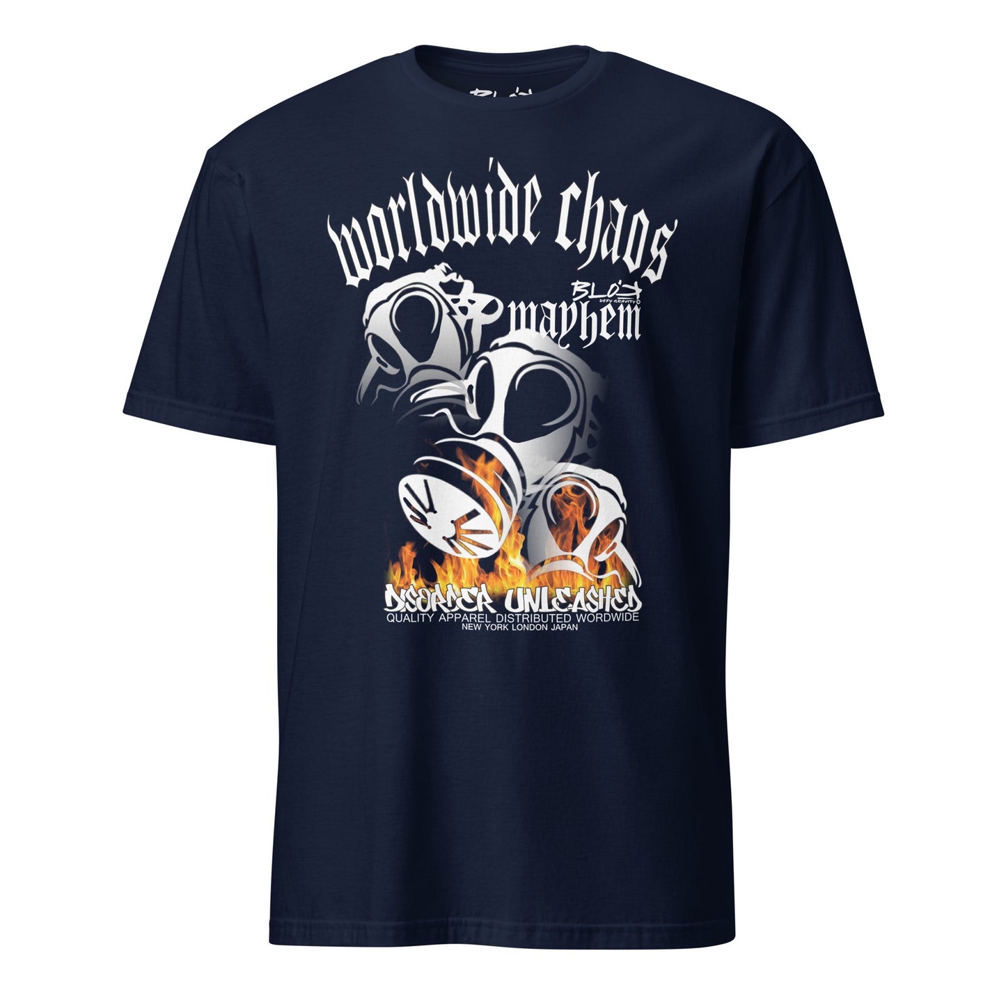 Worldwide Chaos - Front Print in White - Men's Classic Fit