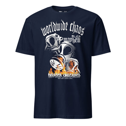 Worldwide Chaos - Front Print in White - Men's Classic Fit