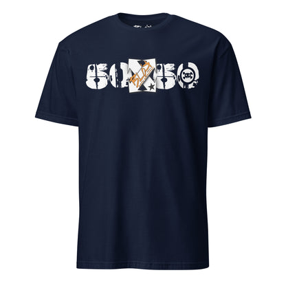 50/50 - in White & Orange Print - Men's Classic Fit