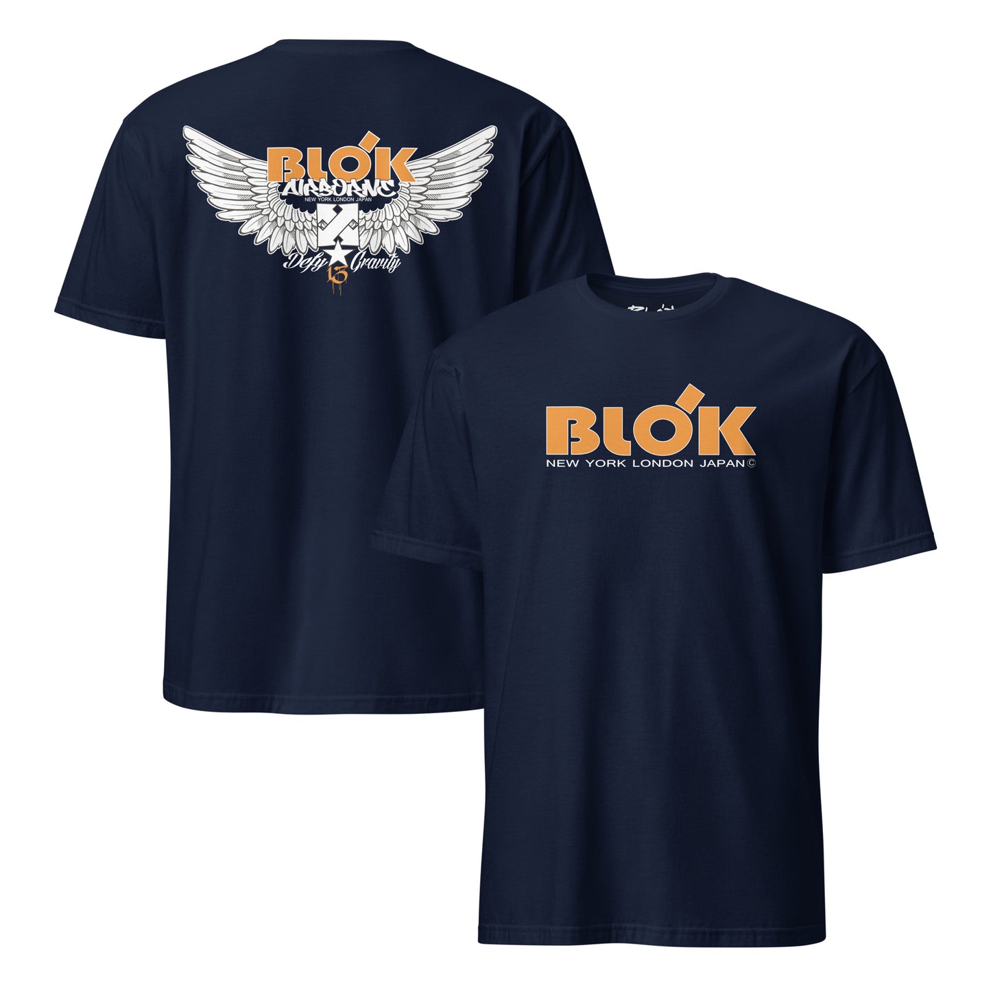 Airborne Wings - Front & Back Print in Orange - Women's Relaxed Fit