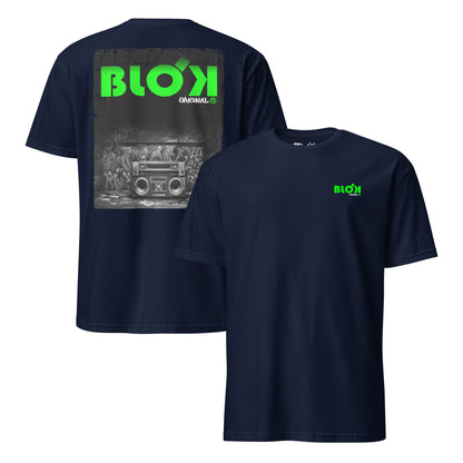 Boom Box - Front & Back Print with Green Logo - Women's Relaxed Fit