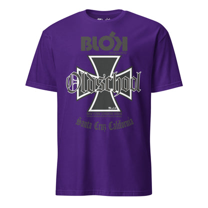 Old School Iron Cross - Front Print in Black - Women's Relaxed Fit