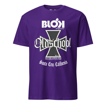 Old School Iron Cross - Front Print in White - Women's Relaxed Fit