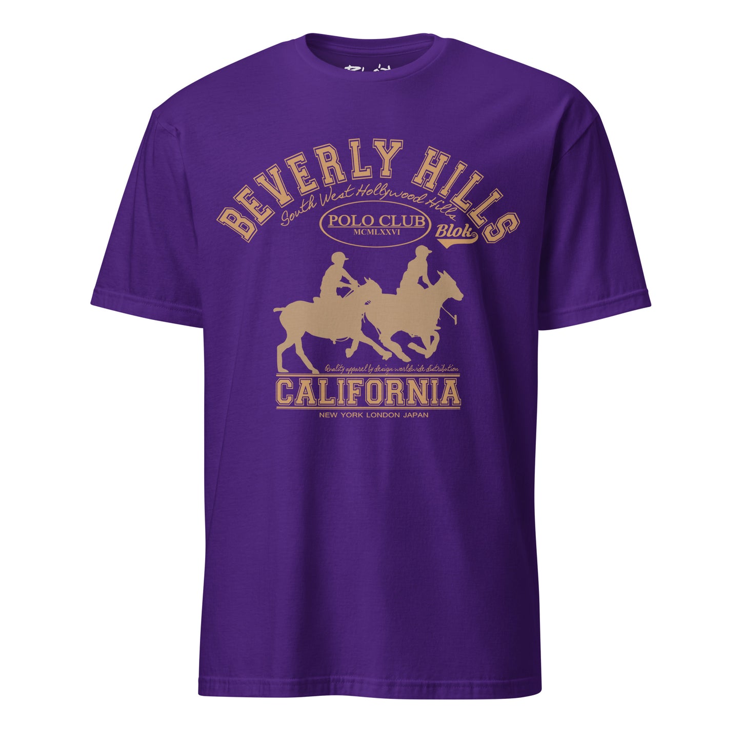 Beverly Hills Polo Club - Front Print in Gold - Women's Relaxed Fit
