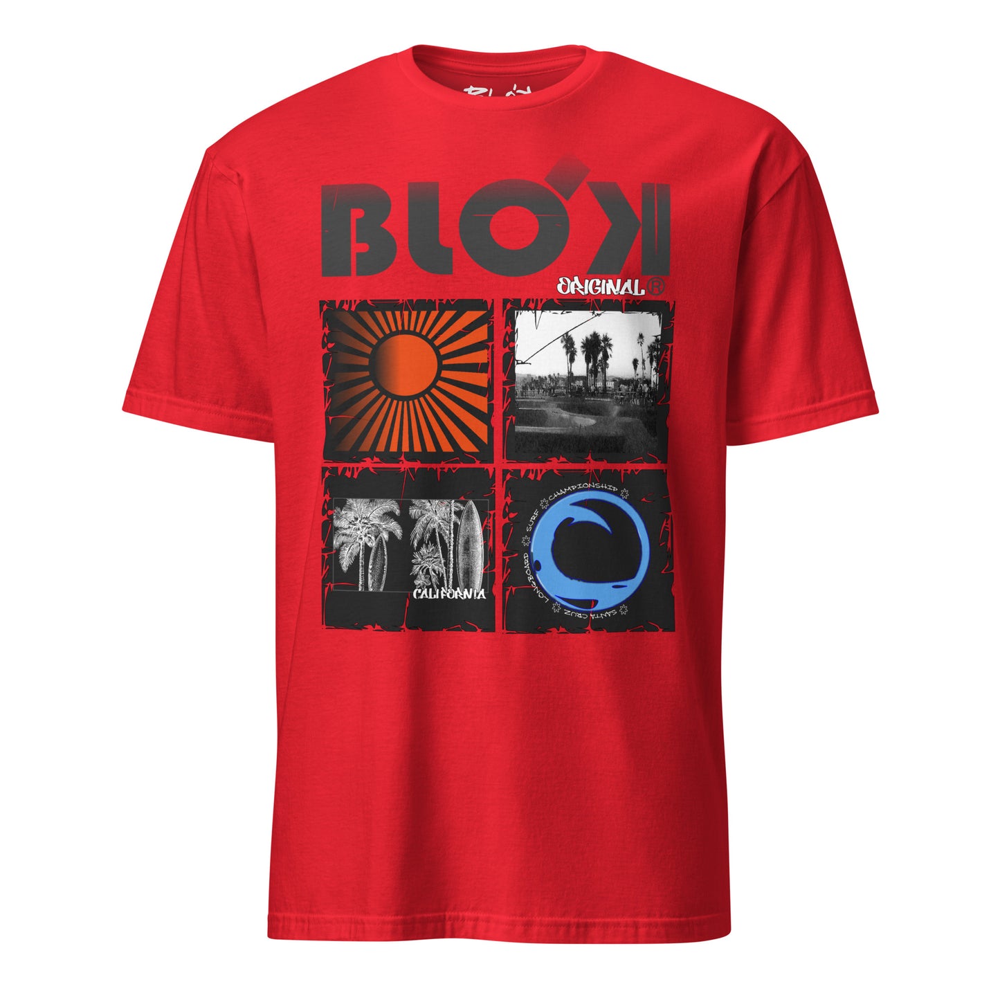 BLOK California Sport - Black Front Print Women's Relaxed Fit Graphic T-Shirt