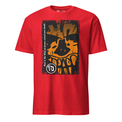 Tiki Skull - with Orange Front Print - Women's Relaxed Fit