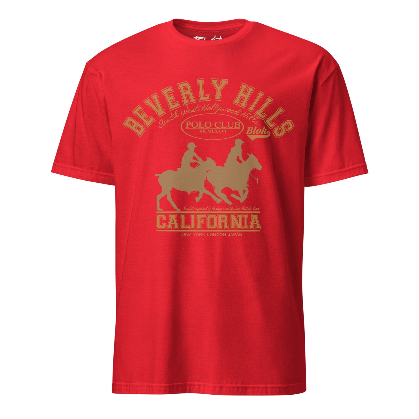 Beverly Hills Polo Club - Front Print in Gold - Women's Relaxed Fit