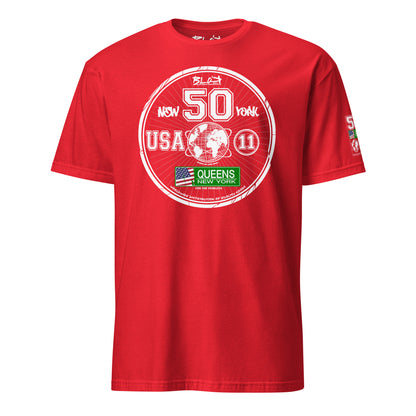 Queens New York - 50 States - Front Print in White - Women's Relaxed Fit