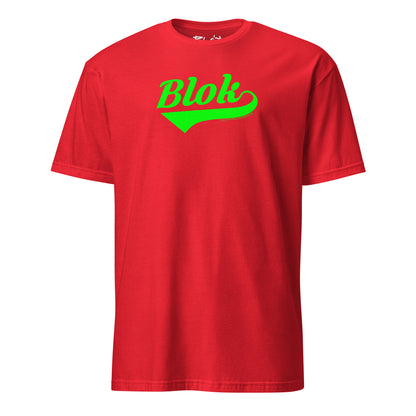 Blok Classic Logo - Front Print - in Green - Men's Classic Fit Graphic T-Shirt