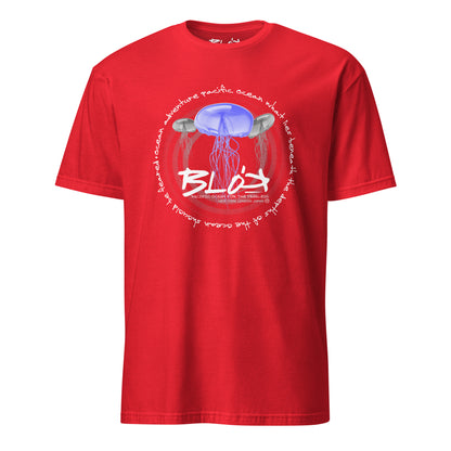 Jellyfish - Front Print with White Logo - Men's Classic Fit Graphic T-Shirt