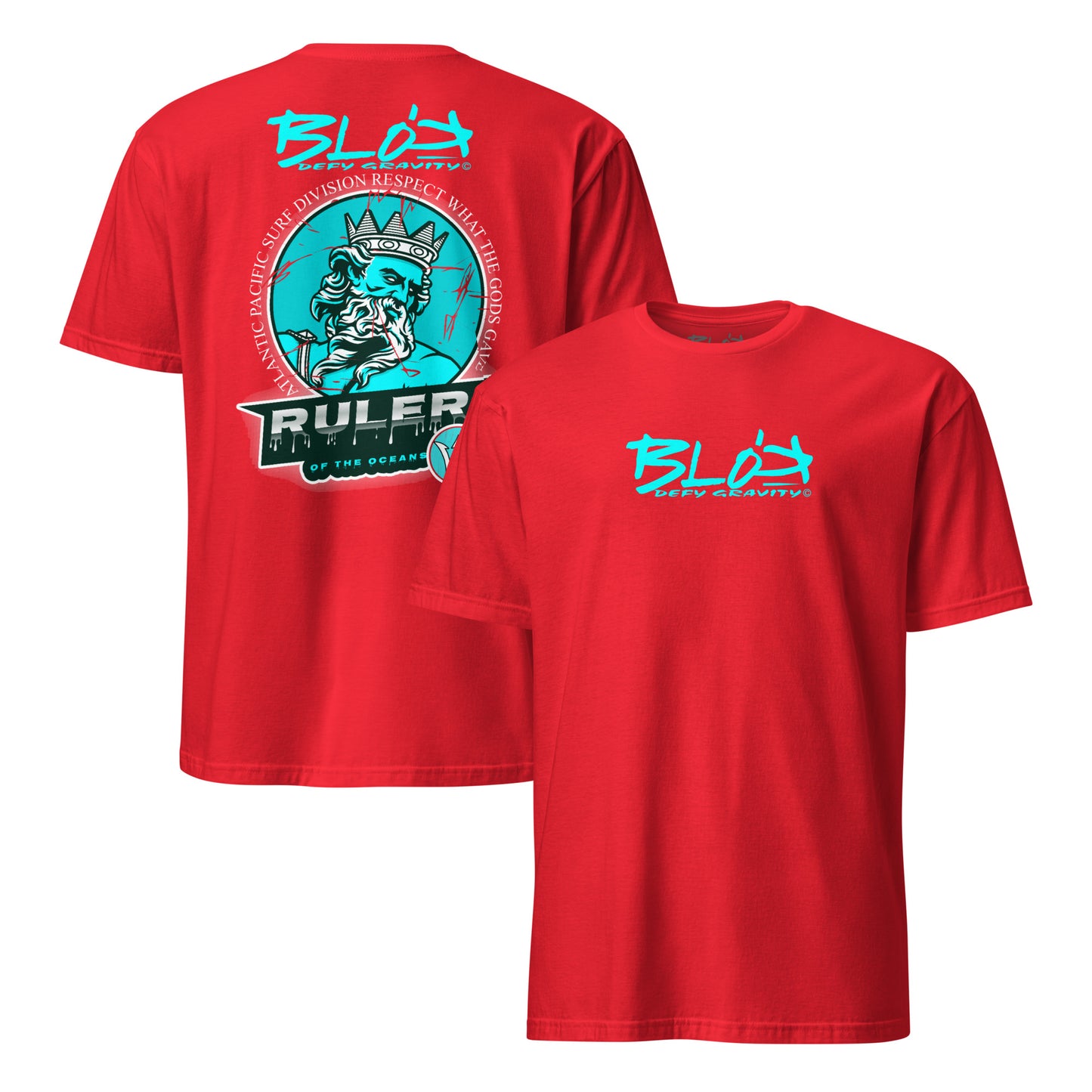 Ruler of the Oceans - Front & Back Print - in Turquoise - Women's Relaxed Fit