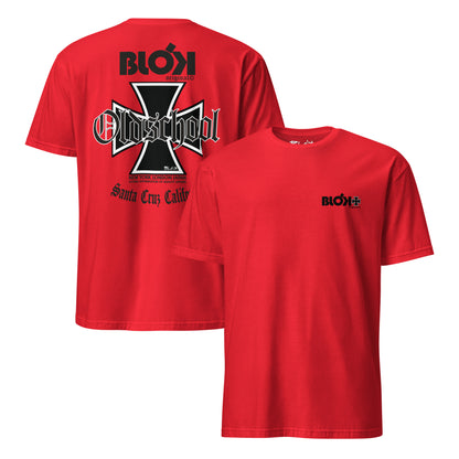Old School Iron Cross - Front & Back Print in Black - Women's Relaxed Fit