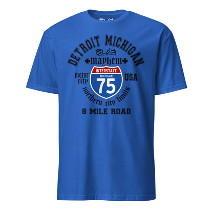 Detroit 8 Mile - Front Print in Black - Men's Classic Fit