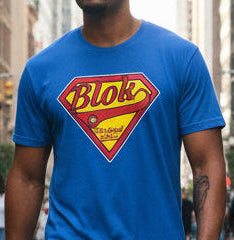 Blok Shield - in Red & Yellow Print - Men's Classic Fit Graphic T-Shirt