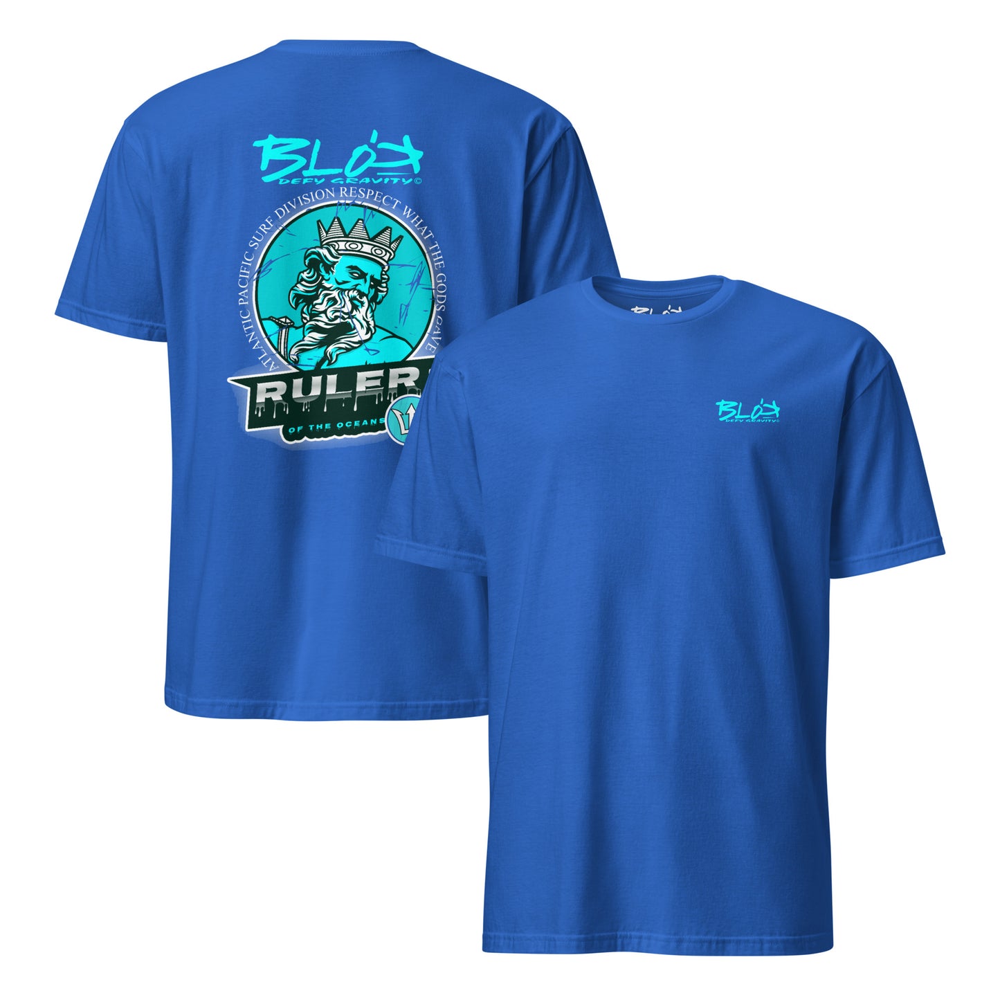 Ruler Of The Oceans - Front Print in Turquoise - Men's Classic Fit