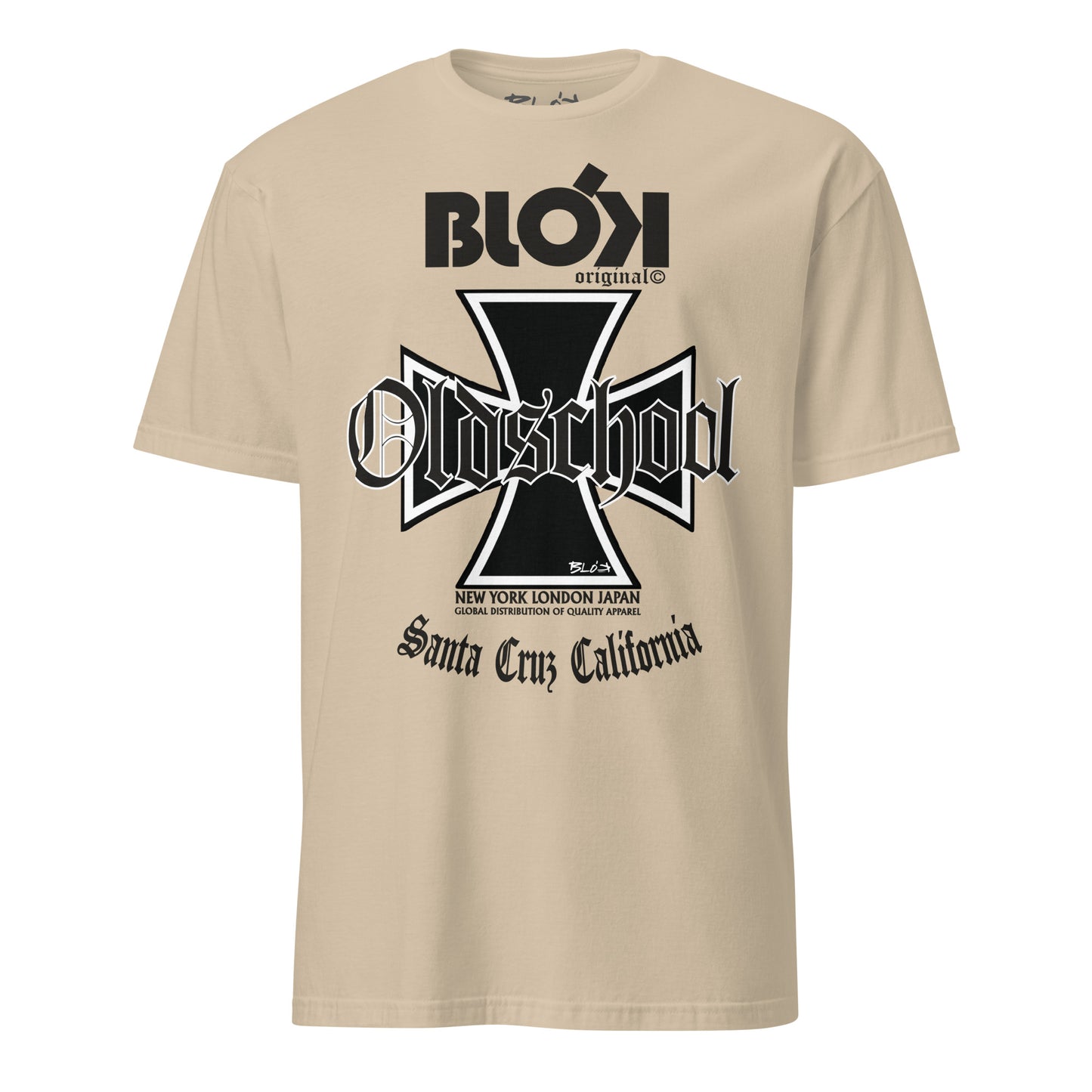 Old School Iron Cross - Front Print in Black - Women's Relaxed Fit