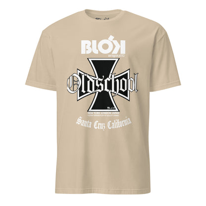 Old School Iron Cross - Front Print in White - Women's Relaxed Fit