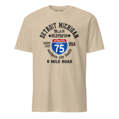 Detroit 8 Mile - 50 States - Front & Back Print in Black - Women's Relaxed Fit