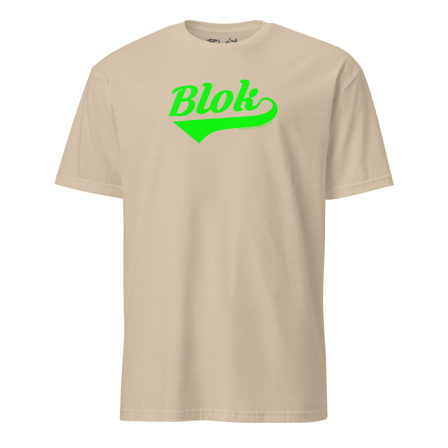 Blok Classic Logo - Front Print - in Green - Men's Classic Fit Graphic T-Shirt