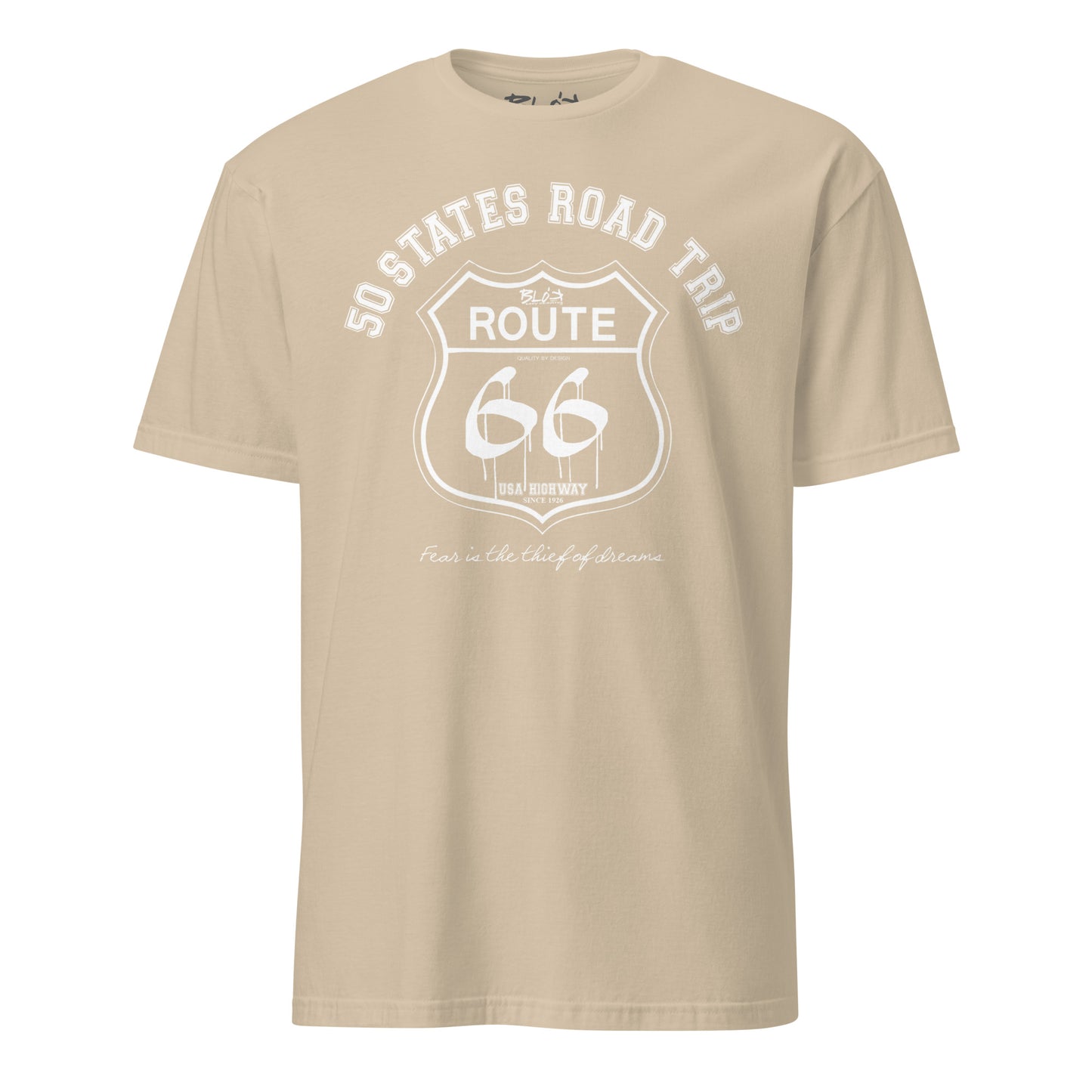 Route 66 Road Trip - Front Print in White