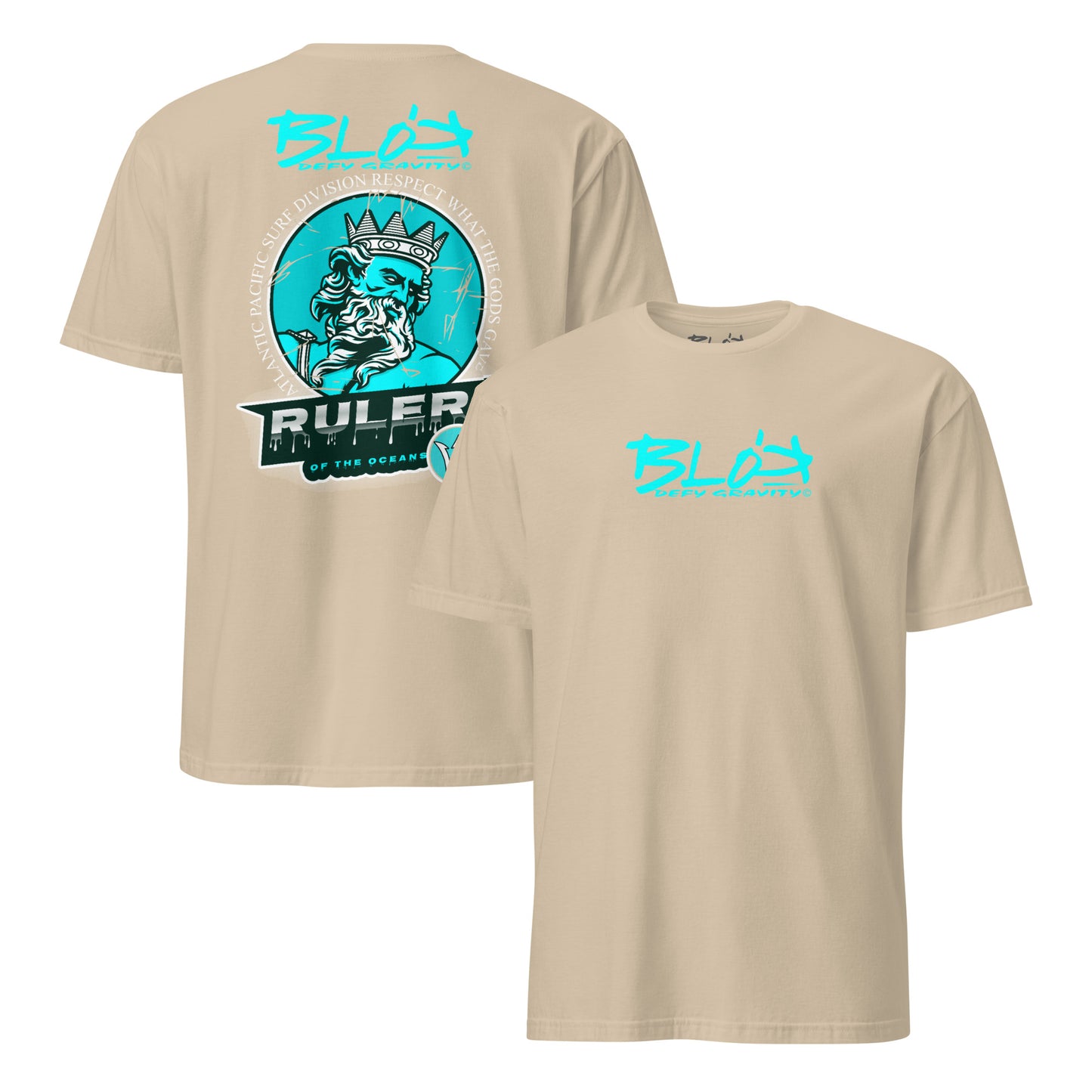 Ruler of the Oceans - Front & Back Print - in Turquoise - Women's Relaxed Fit