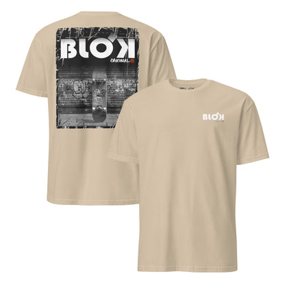 BLOK Skateboard - Orange Front Print Women's Relaxed Fit Graphic T-Shirt