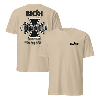 Old School Iron Cross - Front & Back Print in Black - Women's Relaxed Fit