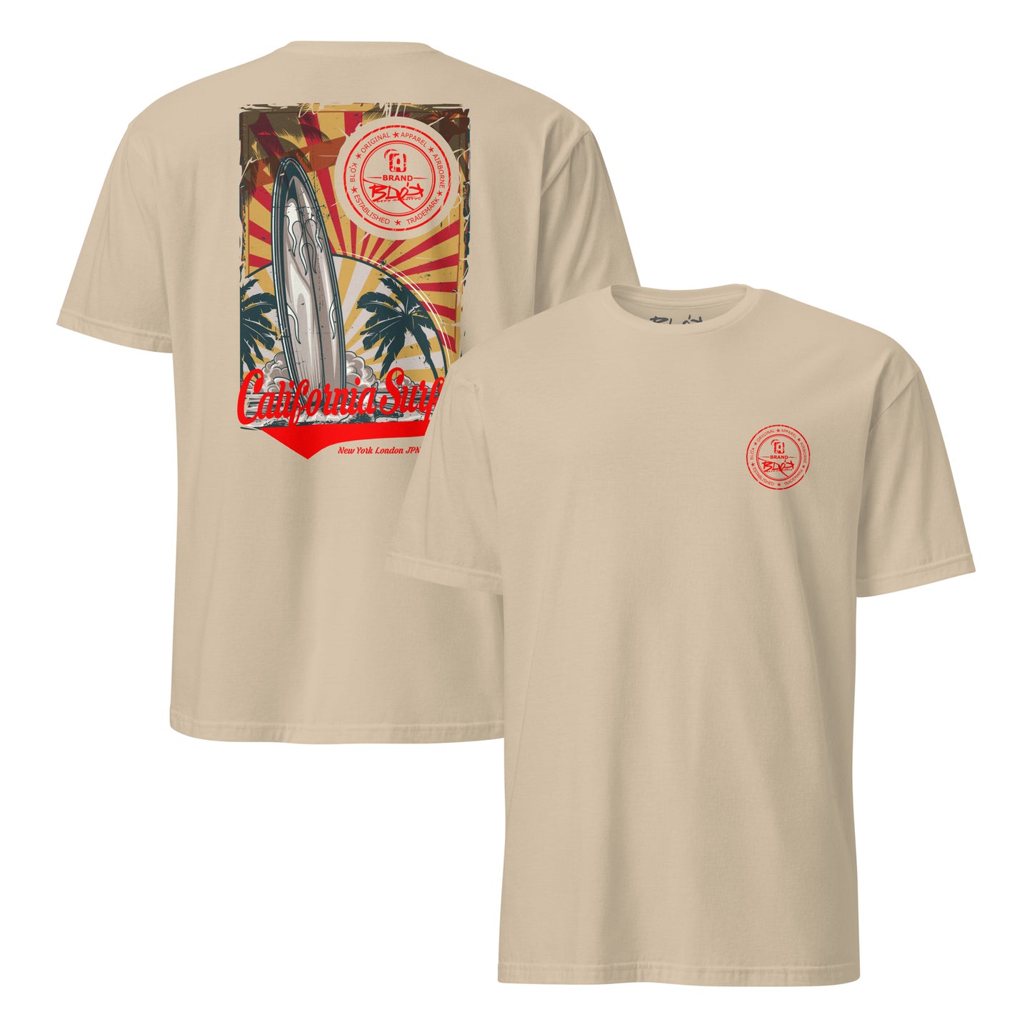 California Surf - Front & Back Print - Women's Relaxed Fit