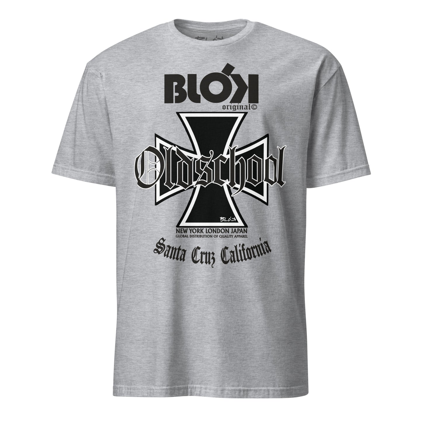 Old School Iron Cross - Front Print in Black - Women's Relaxed Fit