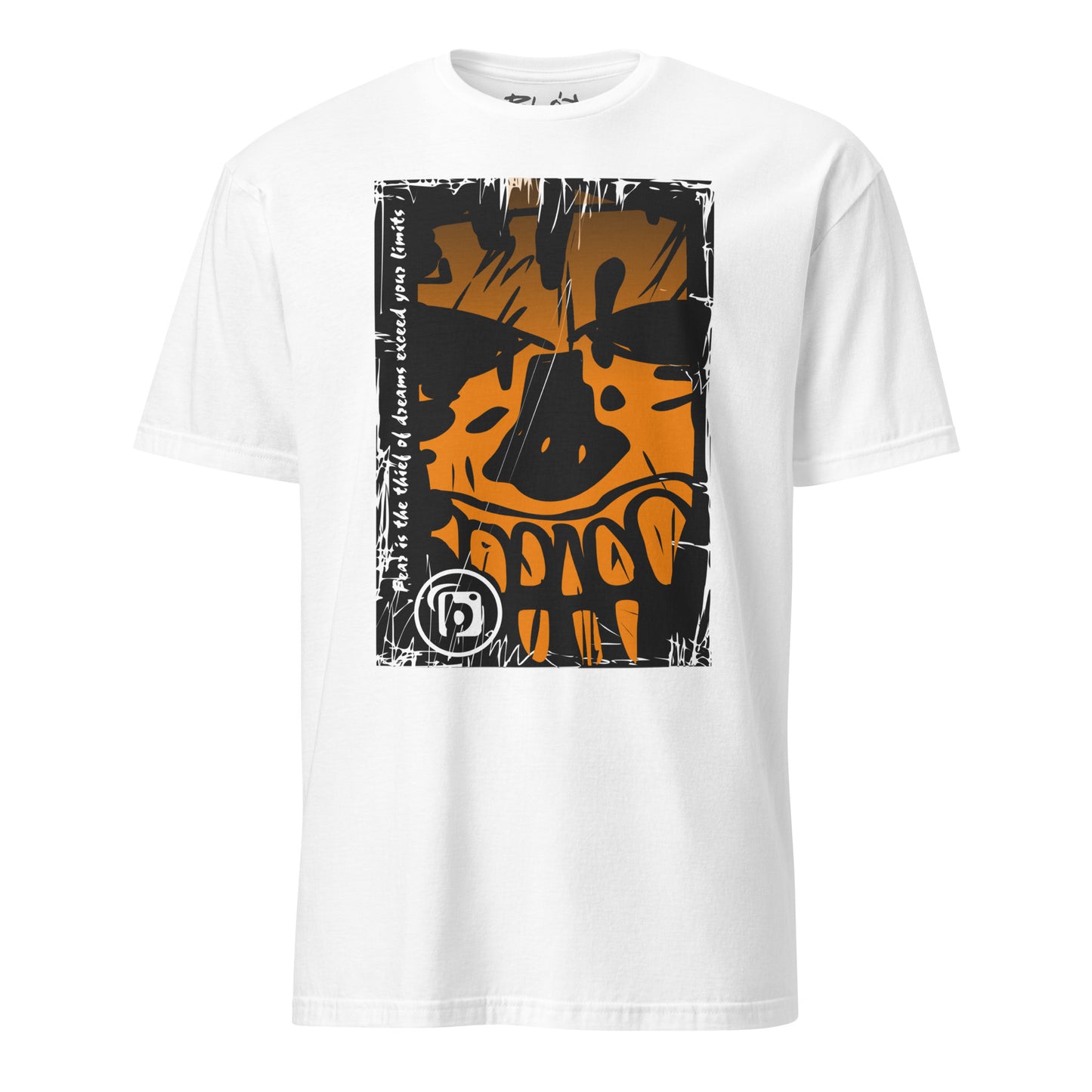 Tiki Skull - with Orange Front Print - Women's Relaxed Fit