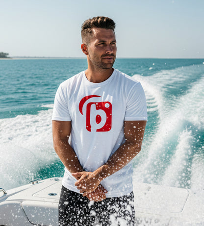 Original Logo - with Red Print - Men's Classic Fit Graphic T-Shirt