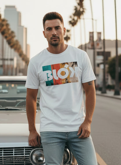 Palm Tree - Front Print - Men's Classic Fit Graphic T-Shirt