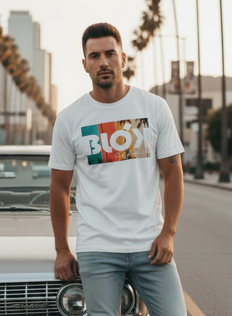 Palm Tree - Front Print - Men's Classic Fit Graphic T-Shirt
