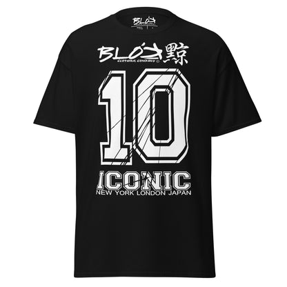 Iconic 10 - Front print - White print - Men's Loose Fit