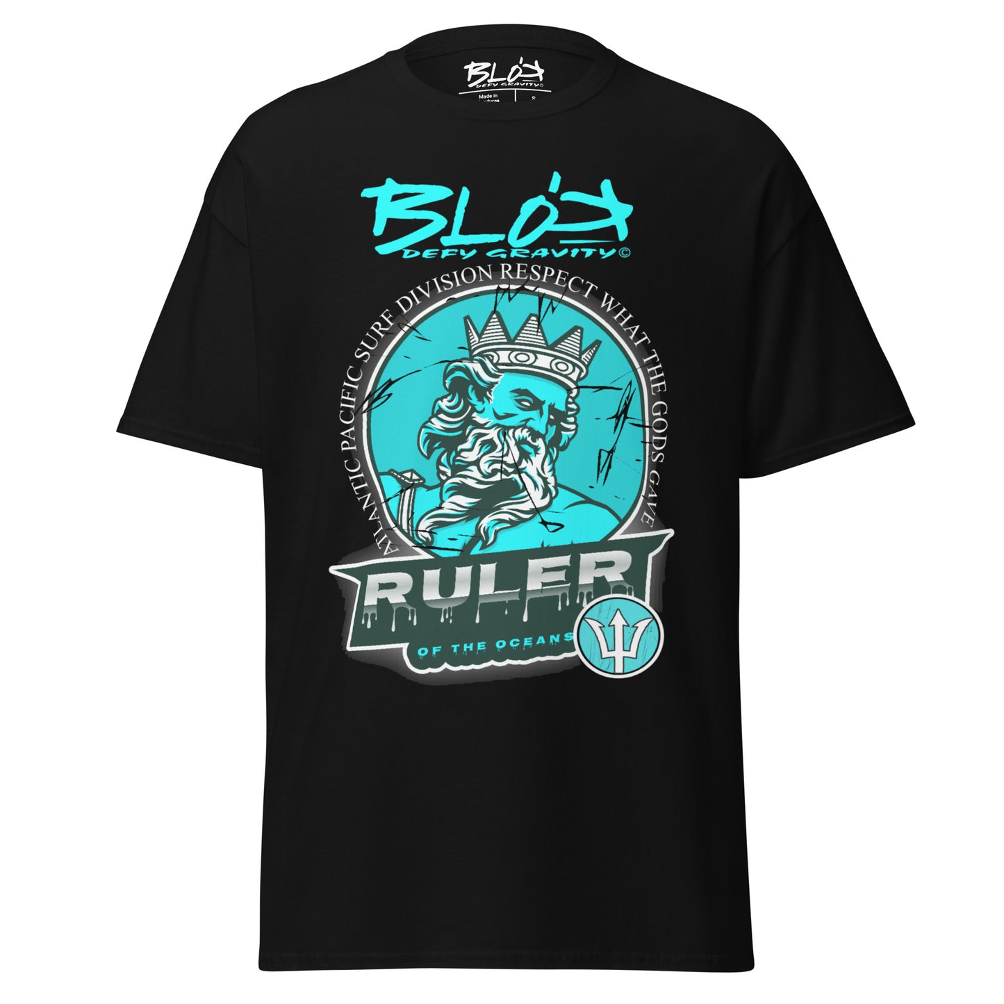 Ruler of the Oceans - Front Print - in Turquoise - Men's Loose Fit