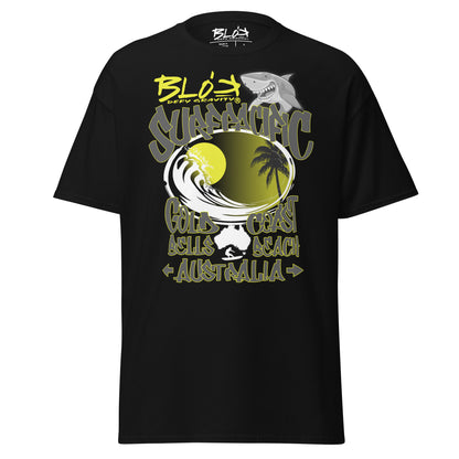 Gold Coast - Front Print - with Yellow Logo - Men's Loose Fit