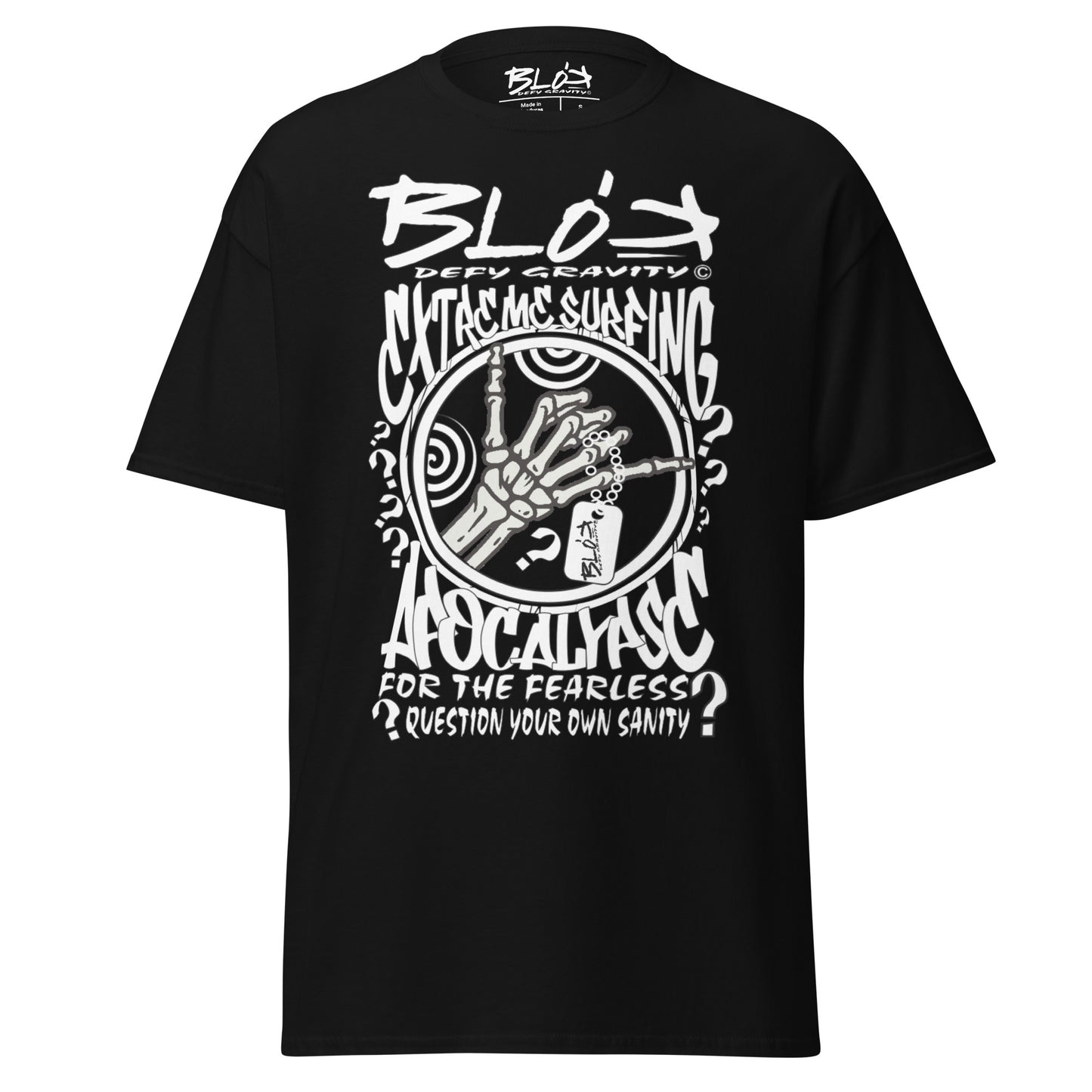 Apocalypse - Front Print in White - Men's Loose Fit