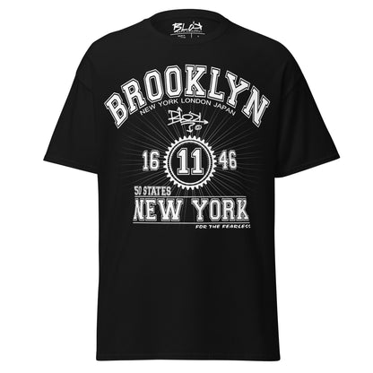 Brooklyn New York - Front Print in White - Men's Loose Fit