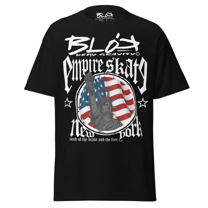 Empire Skate - New York - White Print - Men's Loose Fit