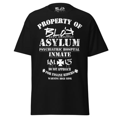 Asylum Inmate - Front Print - in White - Men's Loose Fit