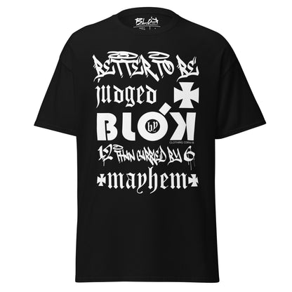 Better To Be Judged By 12 Than Carried By 6 - Front Print in White - Men's Loose Fit