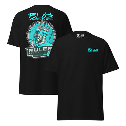 Ruler of the Oceans - Back and Print - in Turquoise - Men's Loose Fit
