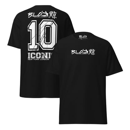 Iconic 10 - Front & Back Print - in White - Men's Loose Fit