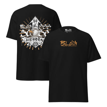 Airborne Eagle - Back & Front Print - in Gold - Men's Loose Fit