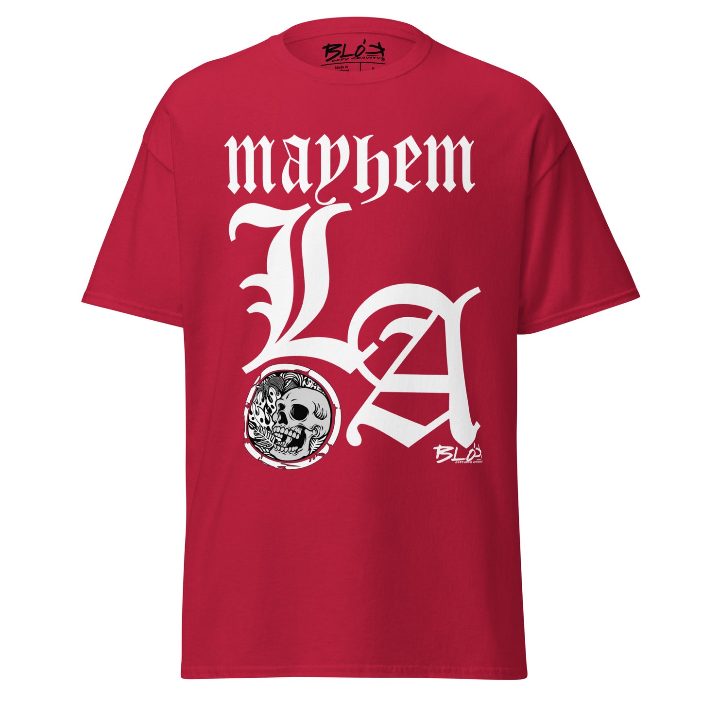 LA Mayhem - Front Print - in White - Men's Loose Fit