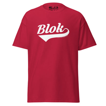 Blok Classic - Front Print - in White - Men's Loose Fit