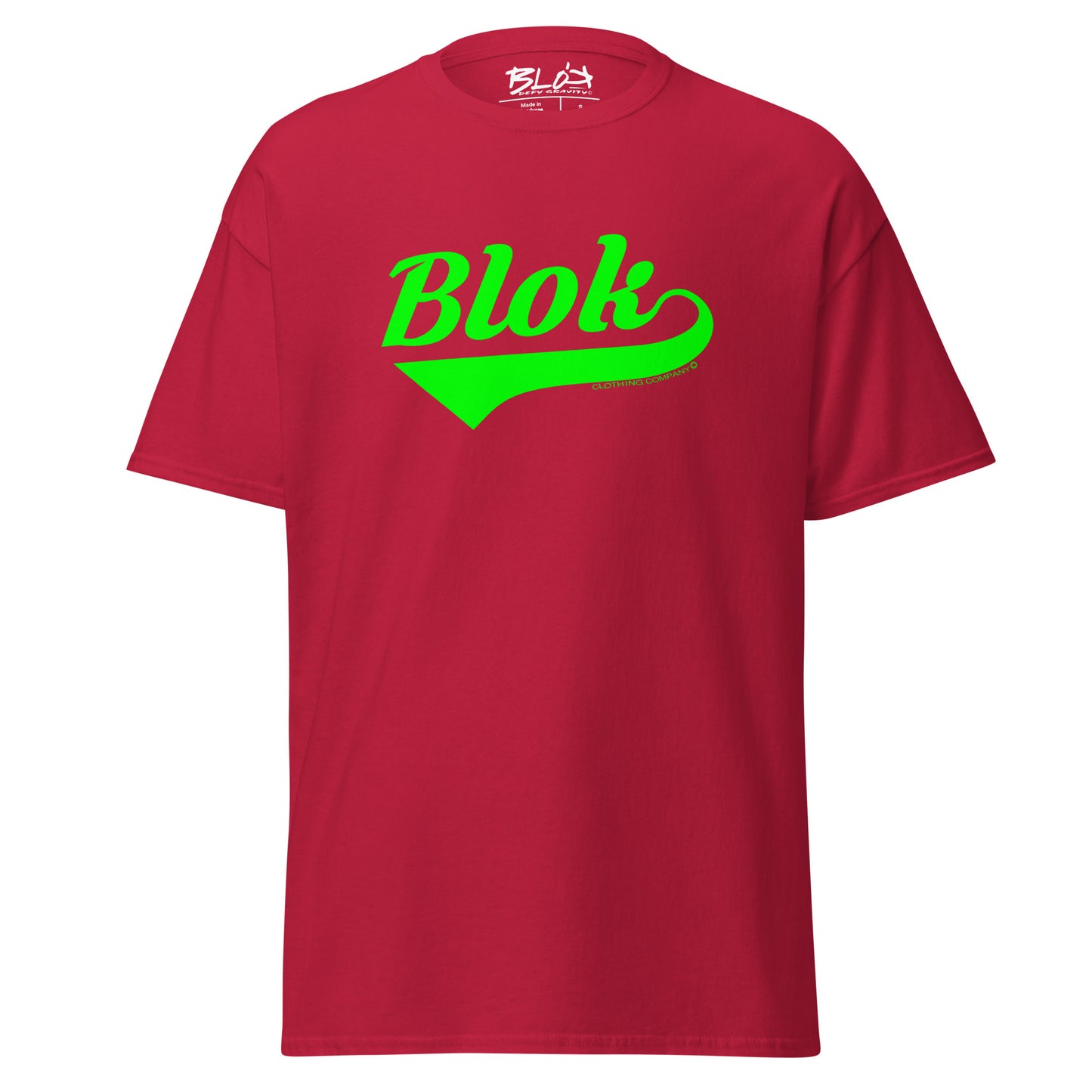 Blok Classic - Front Print - in Green - Men's Loose Fit