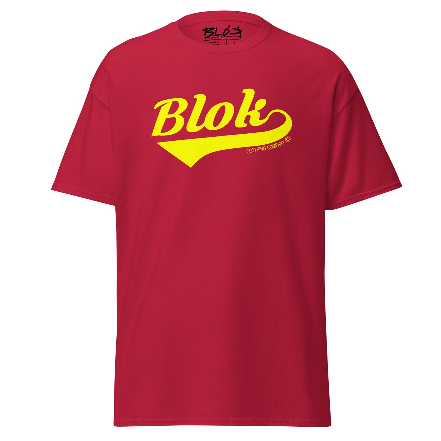 Blok Classic - Front Print - in Yellow - Men's Loose Fit