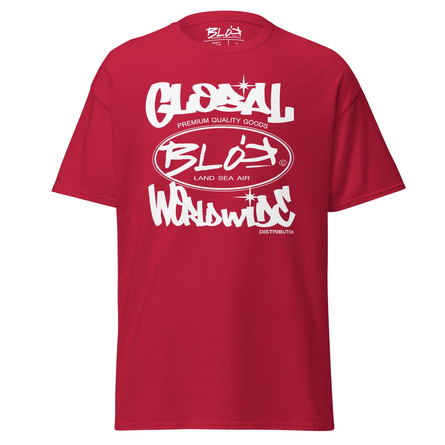 Blok Global - Front Print - with White Logo - Men's Loose Fit