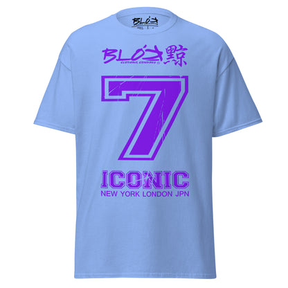 Iconic 7 - Front Print - in Purple - Men's Loose Fit
